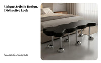 Designer Aesthetic End of Bed Bench Multi-Purpose Modern Bed End Stool High-Density Foam Cushion Entryway Shoe Bench Easy Assembly for Interior Decorators, Homeowners, Adults, Bedroom, Hallway, Living Room