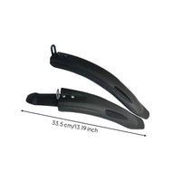 2 Pieces Bend-Resistant Front and Rear Fenders Widened Curved Bike Mudguards Tough Fenders with Mounting Tabs Sturdy for Commuters, Commuting, Casual Riding