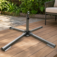 Outdoor Sunshade Umbrella Cross Base Stand Foldable Commercial Advertising Umbrella Accessory
