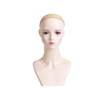 Hairpiece Display Head Braided Hair Look Female Mannequin Head Easy to Decorate Jewelry Display Bust for Salon Owners, Photo Photography
