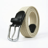 Braided Elastic Belt Casual Waistband Flexible for Daily Wear, Travel, Commuters