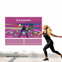 Printed Pickleball Training Wall Decal Rectangular Sports Gear Residueno-Residue Exercise Aid