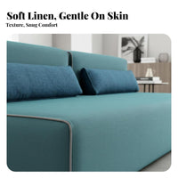 Sectional cube Sofa rustic simplicity appearance Multi-Piece Configurable Sofa Minimalist and aesthetic Living Room Seating for Renters, spacious layout Space, Studio, Office
