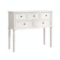 Black Wooden Dresser American Style Five Drawer Dresser Multi 5-Drawer Cabinet Drawer Chest for Bedroom, Living Room