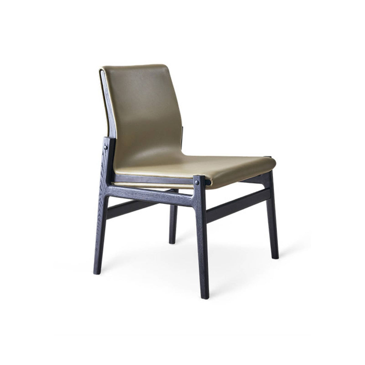 Upholstered Side Chair Italian Inspired Kitchen Seating Minimalist Design Soft Upholstery for Homeowners, Adults