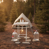 Portable Sink with Pump Electric Freestanding Wash Basin for Campers, Camping, Garden