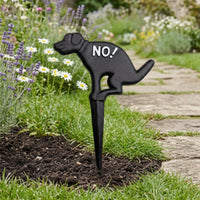 Outdoor Decorative Sign Cast Iron Garden Sign Metal Lawn Plaque Rust Resistant Yard Stake Vintage Ornament Suitable for Park Garden Home