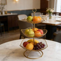 3 Tier Fruit Basket Nordic Design Fruit Bowl Stand Large Capacity
