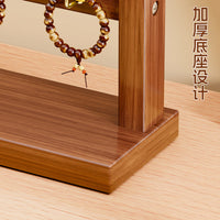 Solid Wood Jewelry Display Stand for Bracelets, Necklaces, and Hair Ties