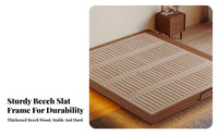 Nordic Inspired Headboardless Floating Bed Slatted Base Illuminated Floating Frame Minimalist design Bedroom Furniture Low silhouette for Small Space Dwellers, partners, Design aficionados, Apartment Living, Guest Room