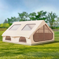 Inflatable Tent with Canopy Easy Setup Inflatable Tent Waterproof Camping Cabin for Campers, Families