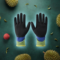Anti Slip Durian Gloves Ergonomic Fit Puncture Resistant Gloves for Fruit Picking, Gardening