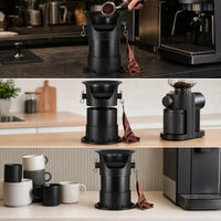 Espresso Knock Box Cylindrical Container Removable for Kitchen Countertops