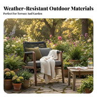 4 Pieces 4-Piece Wicker Chat Set Modern Minimalist Design 4-Piece Wicker Sofa Set Sturdy Duty Easy Assembly for Garden