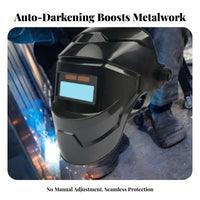 Anti-Splash Solar Powered Metal-Joining Mask /IR Protection Solar Powered Metal-Joining Hood Heat Resistant for Welders