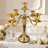Five-Arm Candelabra Elegant Candlestick Stable for Dining Tables, Event Planners