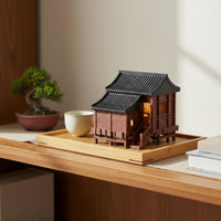 Ancient Chinese Building Model Bonsai Stilt House Figurine Landscape Accessory for Terrarium