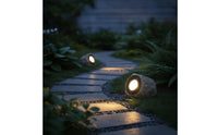 Automatic on/off Solar Lamp with Rock Exterior Dusk-to-Dawn Solar Garden Rock Light Waterproof Stone Lamp Weatherproof for Homeowners, Gardeners, Yard, Pathway, Flower Bed