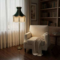 Velvet Lampshade Edges Floor Lamp Shade Vintage Design