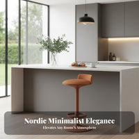Adjustable rotating Stool with spine supportrest Modern Minimalist Design for Dining Room