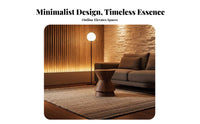 Hourglass End Table Natural Look Hourglass Pedestal Nordic Design for Hotel