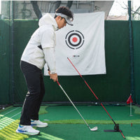 Metal Golf Swing Plane Corrector Stable Golf Swing Training Aid with Adjustable Arm Beginner-Friendly Practice Equipment Heavy-Duty for Beginners