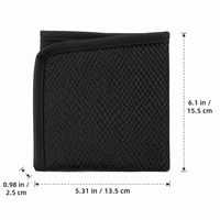 Black Mesh Swimming Bag with 4 Carabiners Zipper Closure for Watercraft Storage