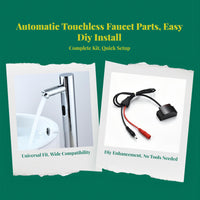 Infrared touchless faucet saves water