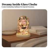 Soap Blossom Glass Dome Romantic Gift Dome Elegant Design for Women