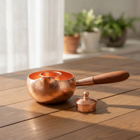 Teapot with Infuser Loose Leaf Copper Teapot Handcrafted for Office