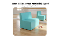 Soft Padded backlessless Lobby Seating dense Foam Padding kids' Sofa Multi-Purpose children's Furniture Easy to Clean for Preschoolers, Daycare Providers, Kindergarten, Early Education Center, Preschool, Waiting Area