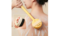 Soft-Bristled Bath Brush with Long Handle Nylon Back Scrubber with Long Handle Sturdy Detachable Shower Brush Portable for Adults