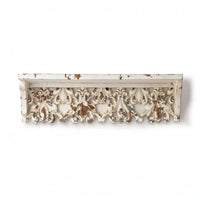 Wall Shelf with Scrollwork Vintage Carved Wall Shelf Easy to Install Display for Living Room