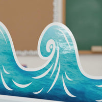 15 Ocean Wave Sticker Border Easy to Decorate Classroom Decor Long-Lasting