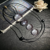 Handcrafted Resin Necklace Set in Vintage Style