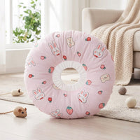 Head Cone for Pet Recovery, Padded Donut Material with Drawstring, Comfortable Pet Grooming Cone and Adjustable Anti Bite After Surgery