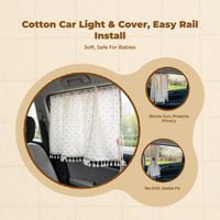 Car Pane Shade, Sliding Rail Installation, Light-blocking Shade Panel for Infants, Sun Protection, Privacy, Heat Insulation
