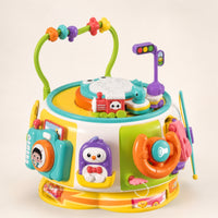 Activity Cube with Learning Activities Educational Activity Toy with Handle Busy Toy with Handle Child-Led for Toddlers, Travel