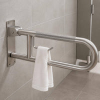 Wall-Mounted Toilet Grab Bar Anti-Slip Stainless Steel Toilet Bar for Elderly