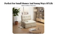 Multi-Functional Pull-extendable Single Bed Extendable Frame Pull-extendable Sleeper Armchair Padded padding Space-Saving Furniture Adjustable Backrest for Overnight Guests, Apartment Dwellers, residents, Small areas, Living Room, Bedroom, Home Office