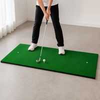 Golf Practice Equipment, Home Practice Simulator, 90cm, Driver Compatible, Thick EVA Mat, Indoor & Outdoor Use