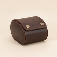 Vintage Watch Storage Box Portable Leather Watch Box Lightweight Organizer Single for Travelers