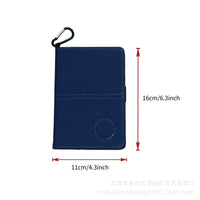 Golf PU Leather Scorecard Holder and Clip for Golf Accessories