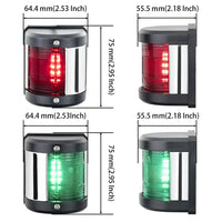 LED Navigation Light for Boats, Green, 12V, IP65, Model E011011-LD