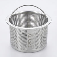 Sink Strainer with Drain Plug, 304 Stainless Steel Kitchen Sink Strainer, Anti Clogging Drain Strainer for Vegetable Washing