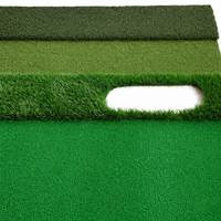 Chipping Practice Mat 120x150cm, Driving Range Mat for Home Backyard Garage, Portable EVA Putting Hitting Mat for Outdoor Indoor