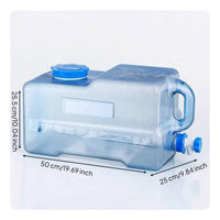 Water Storage Bucket with Faucet Reusable Water Storage Container with Spigot Wide Opening for Journeyers, Emergency Preparedness