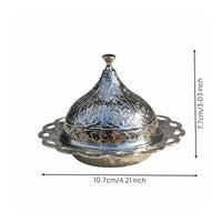 Ottoman Design Sugar Container Engraved Pattern Ornate Sugar Bowl Decorative