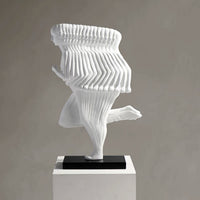 Modern Abstract Running Figure Sculpture Decor