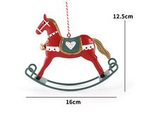 Handmade Iron Christmas Rocking Horse Ornament